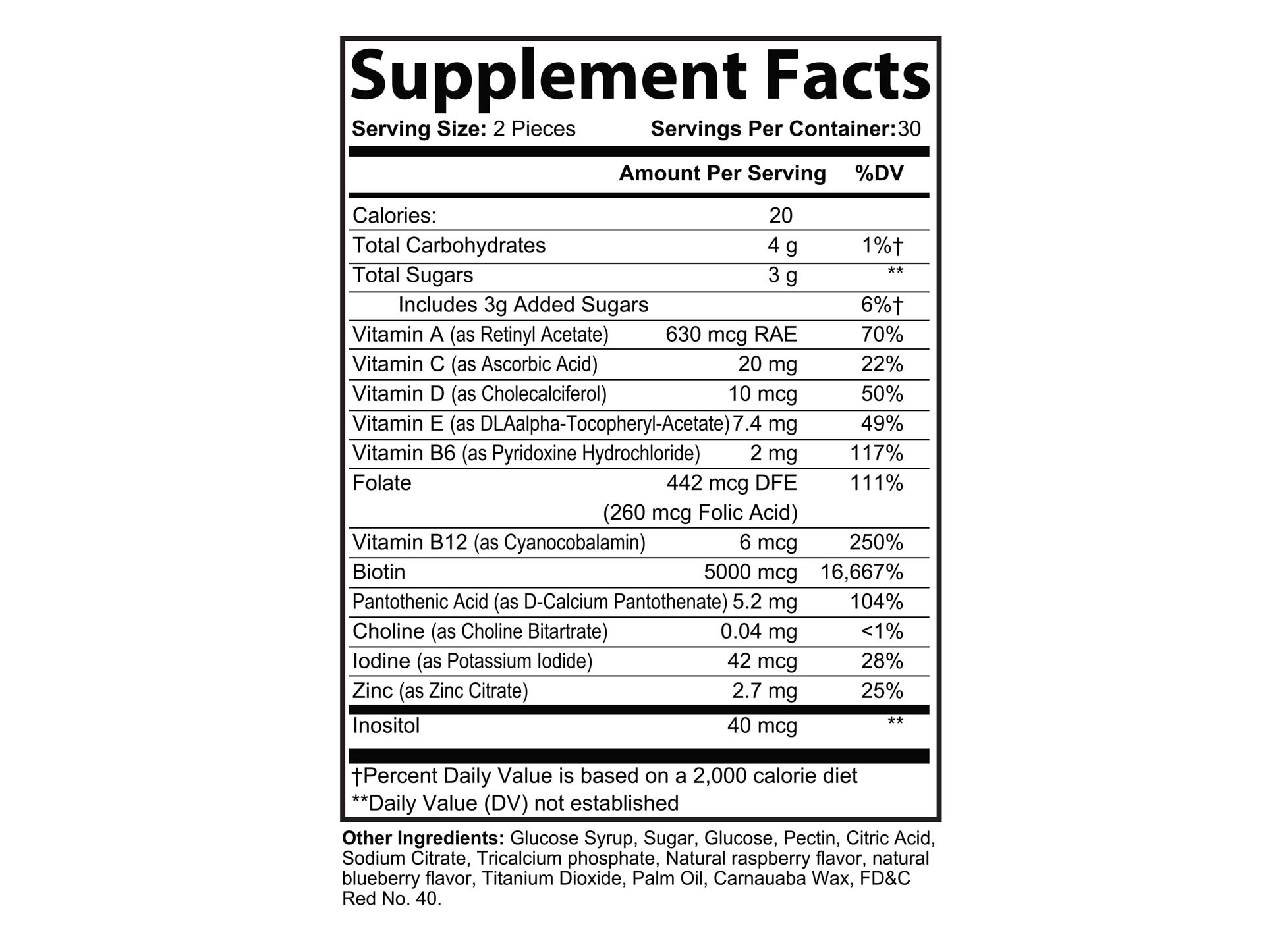 Biotin Chews