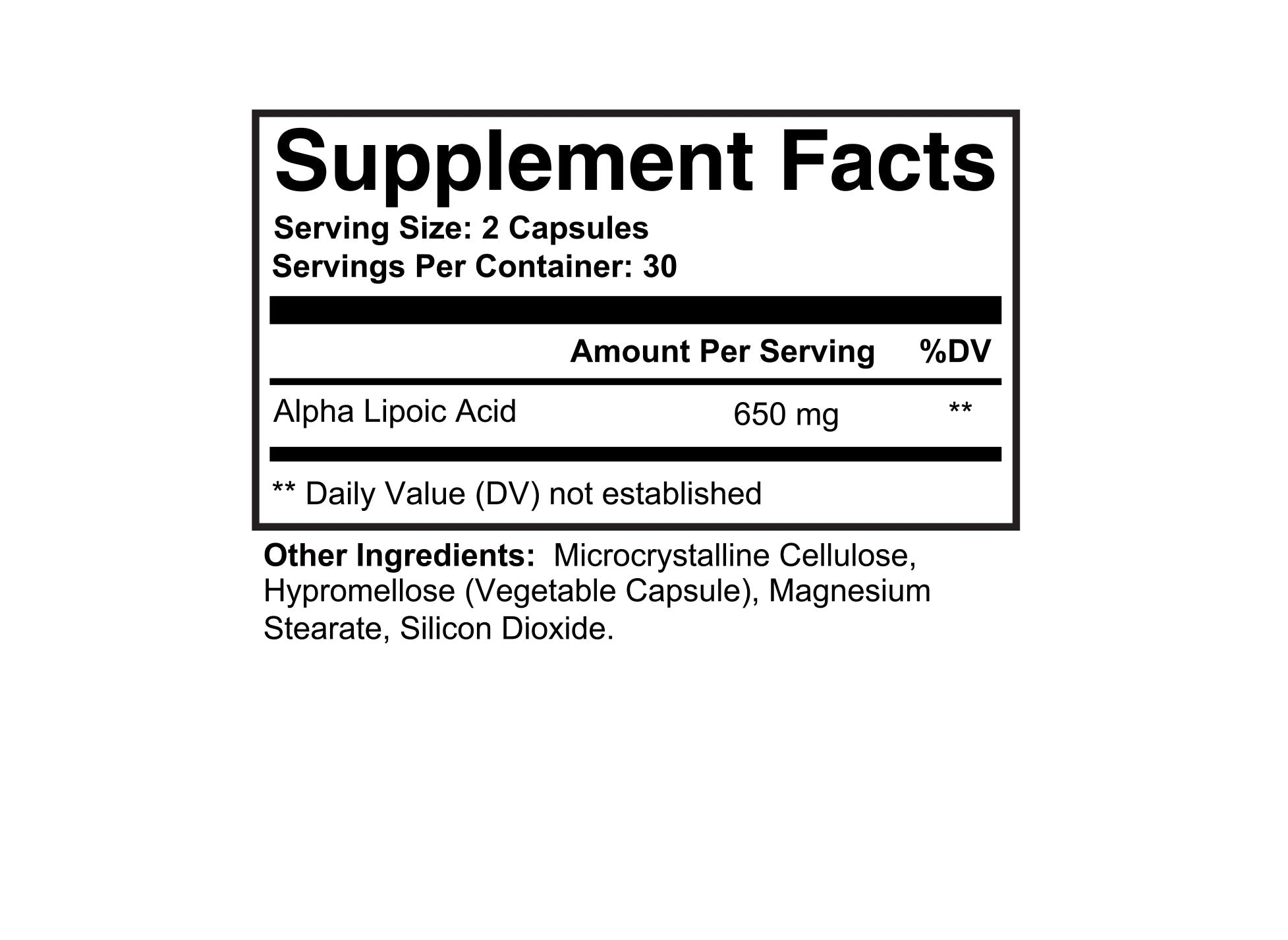 Alpha Linolenic Acid (ALA)