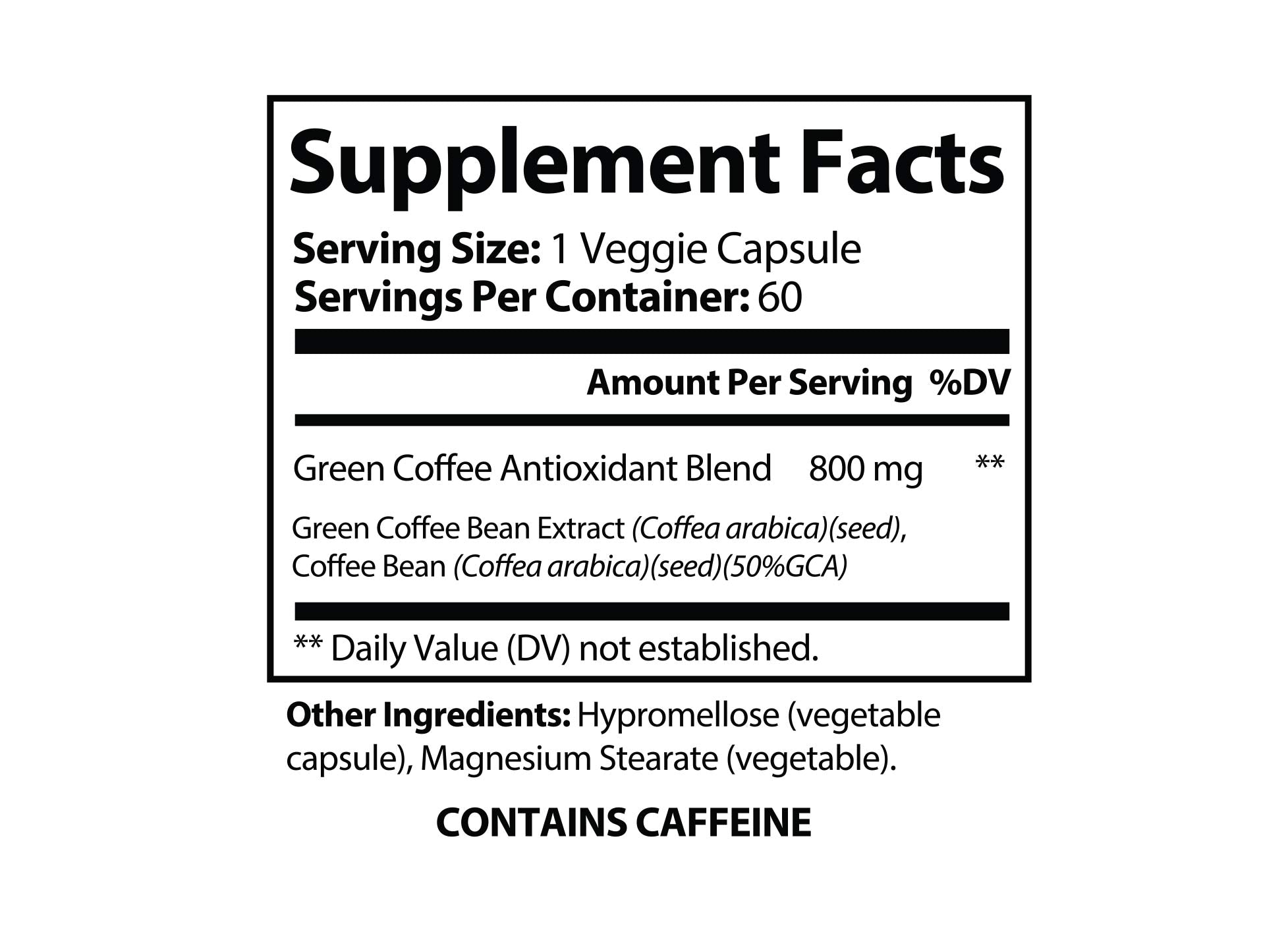 Green Coffee Bean w/GCA