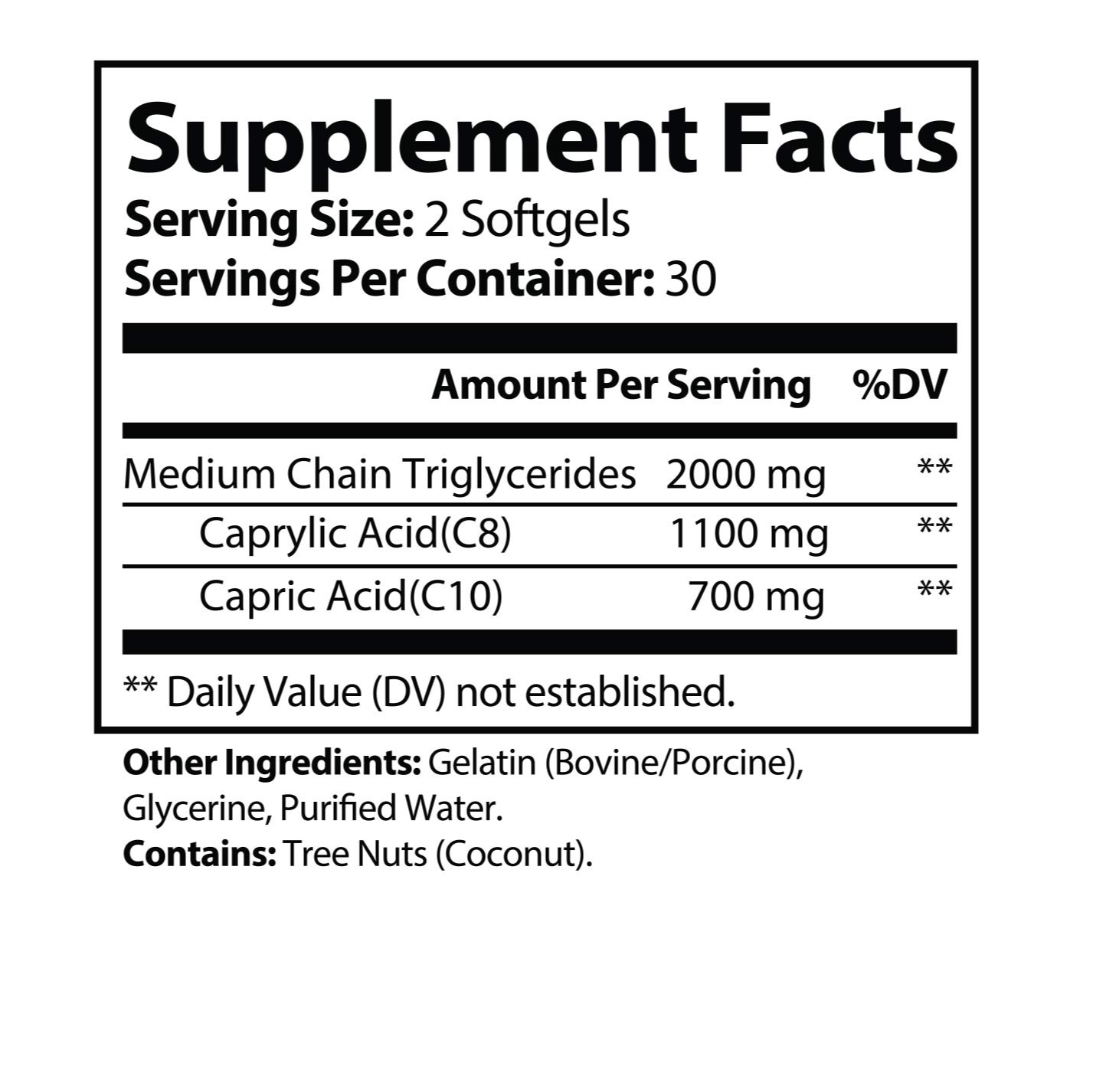MCT Softgel